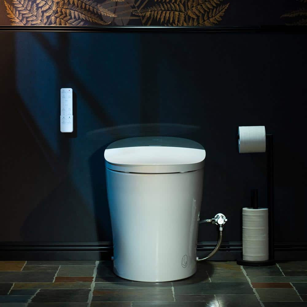 WOODBRIDGE Elongated ADA Smart Bidet Toilet 1.1/1.6 GPF, White, Auto Features - Image 3