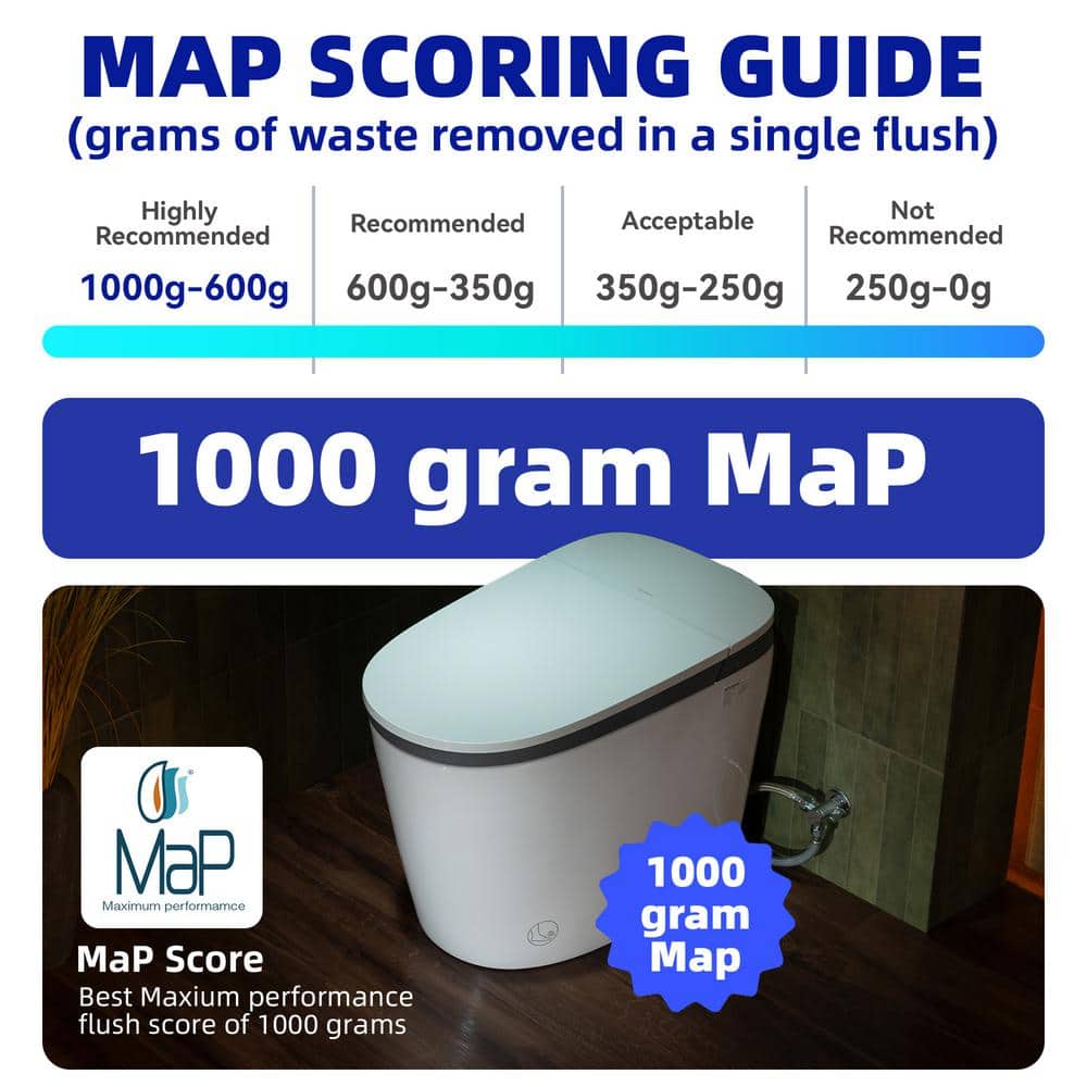 WOODBRIDGE Elongated ADA Smart Bidet Toilet with Auto Open/Close and Heated Seat - Image 10