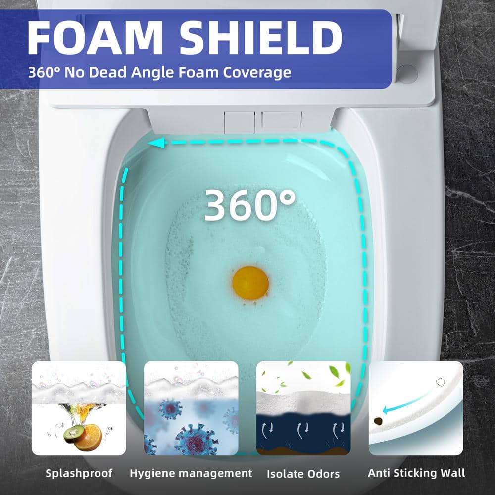 WOODBRIDGE Elongated ADA Smart Bidet Toilet with Auto Open/Close and Heated Seat - Image 6