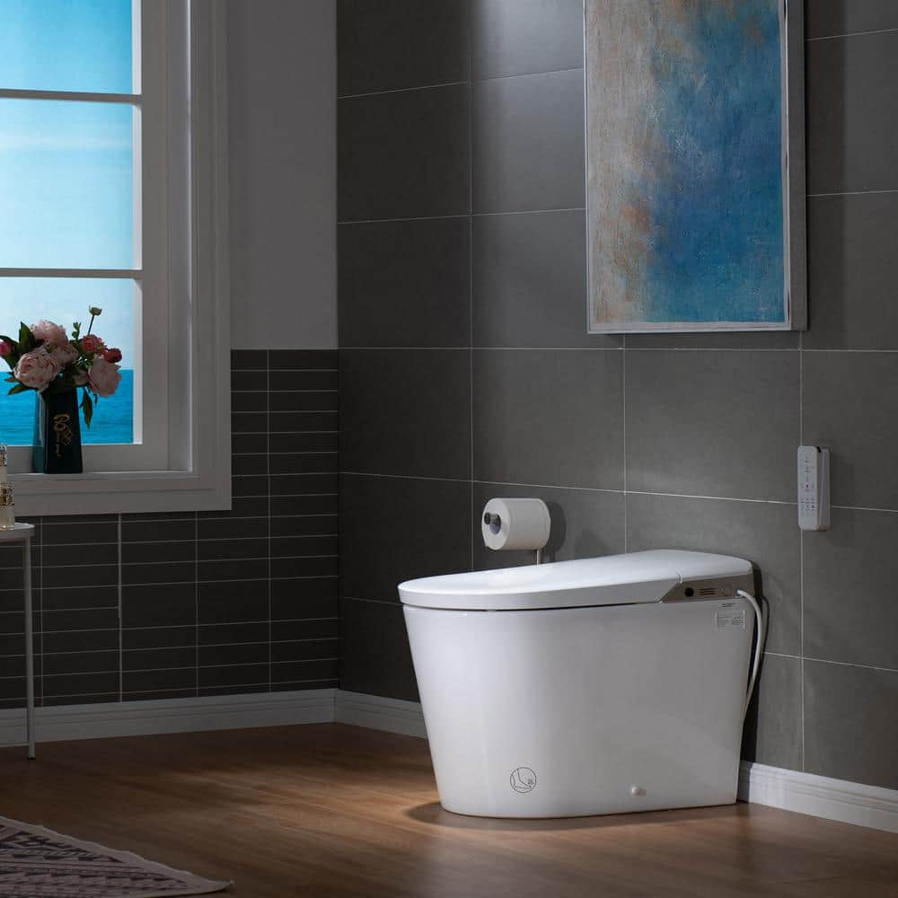 WOODBRIDGE Elongated Smart Bidet Toilet with Auto Features in White - Image 2
