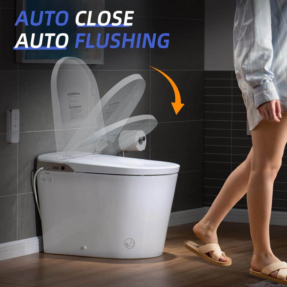 WOODBRIDGE Elongated Smart Bidet Toilet with Auto Features in White - Image 5