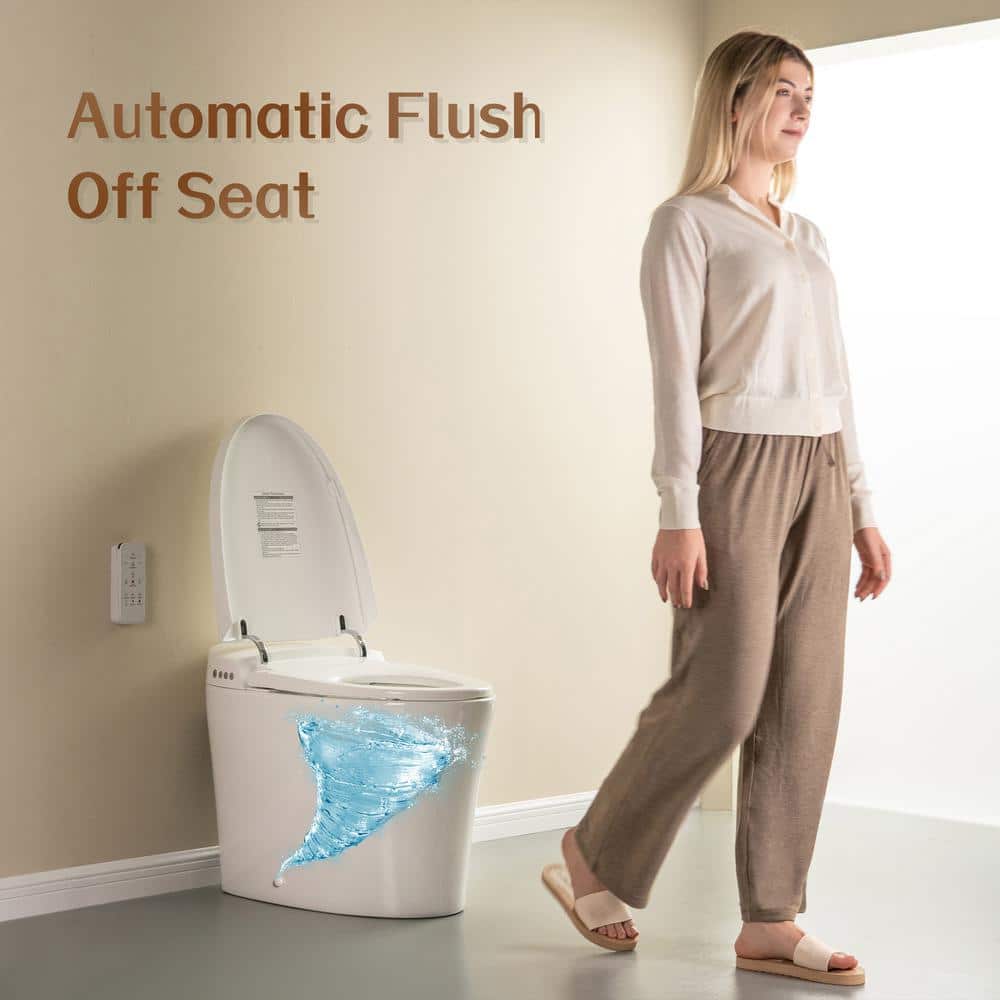 WOODBRIDGE Elongated Tankless Smart Bidet Toilet with Auto Flush and Heated Seat - Image 4