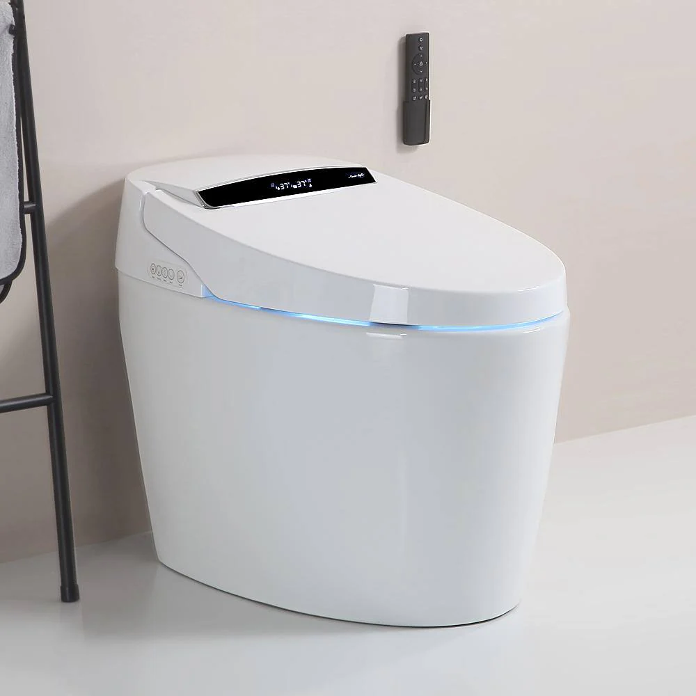 Smart Elongated Bidet Toilet with Adjustable Sprayer, Deodorizing, and Soft Close - Image 10