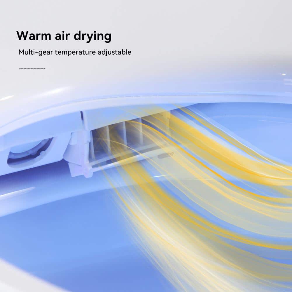 Smart Elongated Bidet Toilet with Adjustable Sprayer, Deodorizing, and Soft Close - Image 13