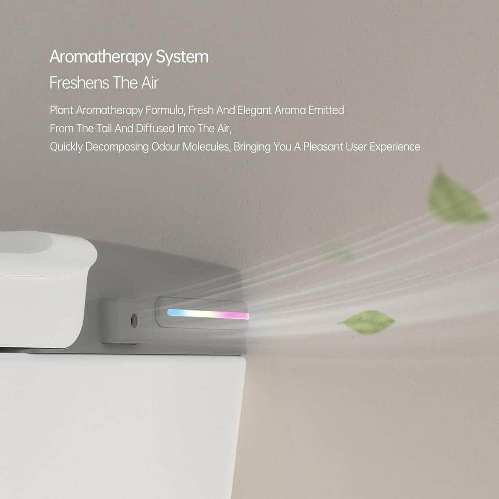 Smart Elongated Bidet Toilet with Adjustable Sprayer, Deodorizing, and Soft Close - Image 5
