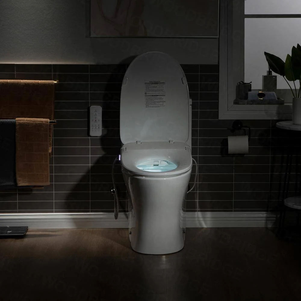 WOODBRIDGE Journey 1-Piece Dual Flush Elongated Smart Bidet Toilet in White - Image 5