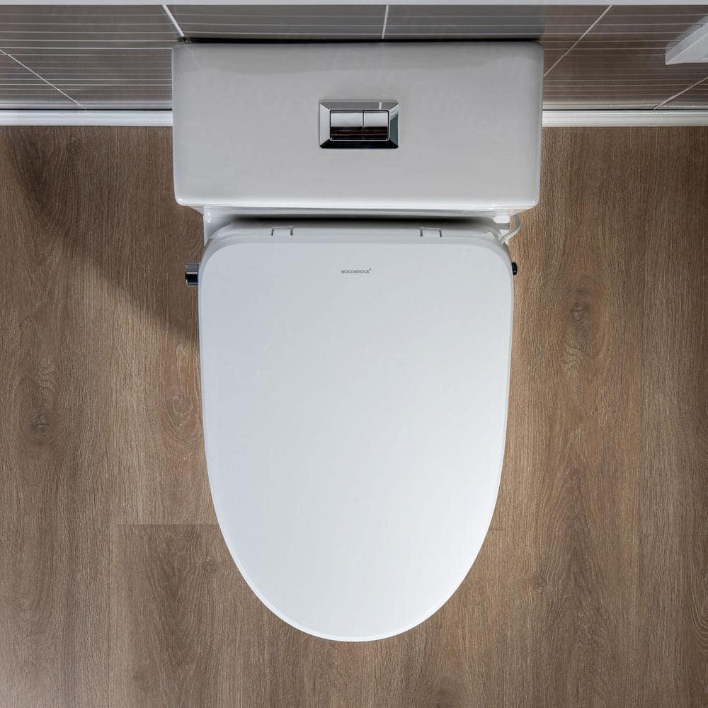 WOODBRIDGE Journey 1-Piece Dual Flush Elongated Smart Bidet Toilet in White - Image 7