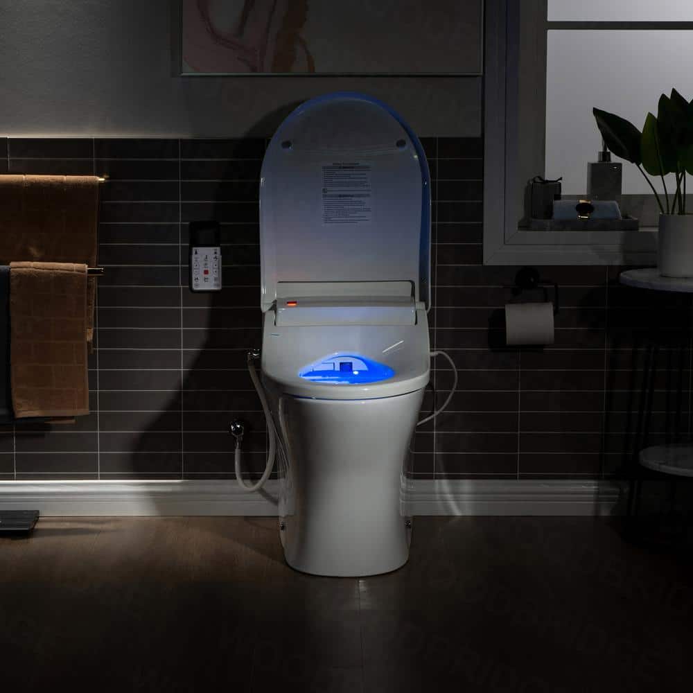 WOODBRIDGE Journey Dual Flush One-Piece Elongated Smart Bidet Toilet - White - Image 5