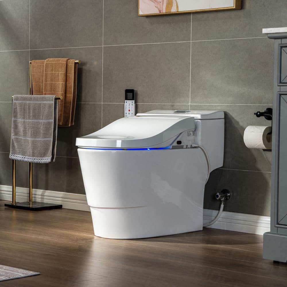 WOODBRIDGE Revel One-Piece Dual Flush Toilet with Smart Bidet