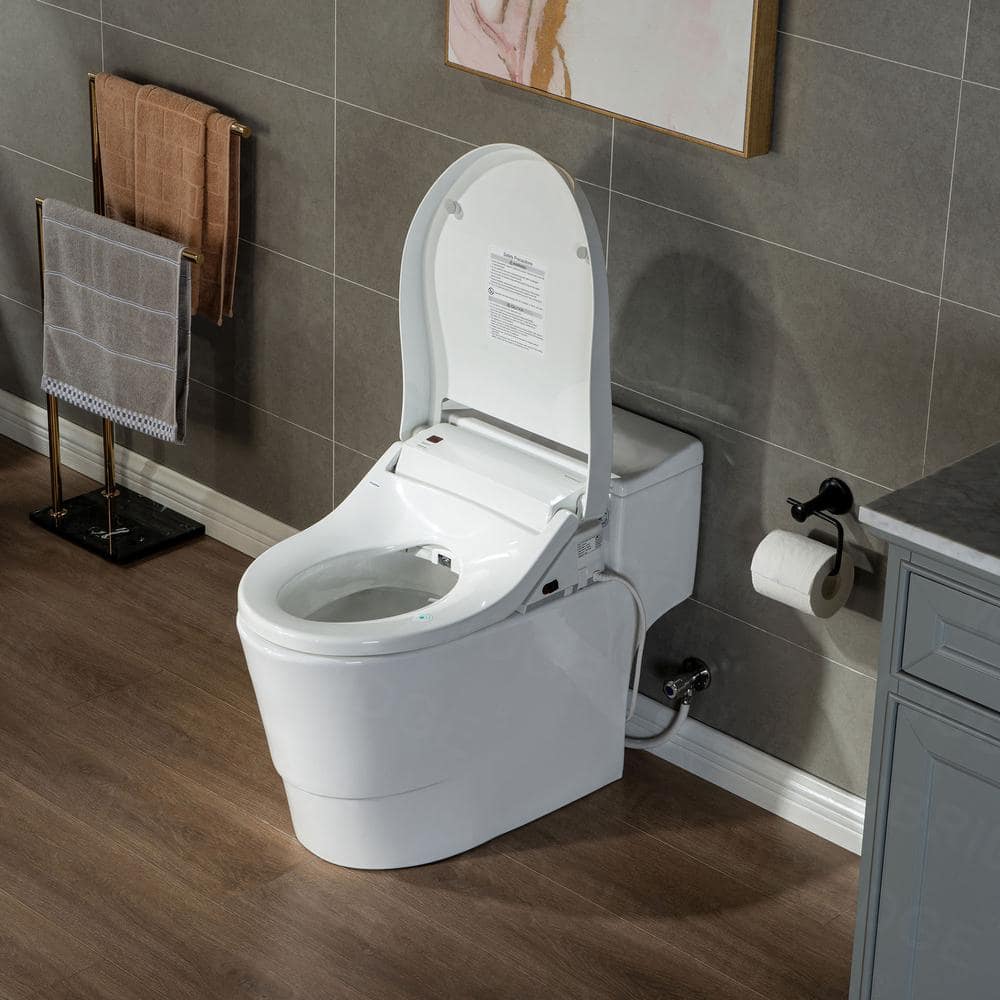 WOODBRIDGE Revel One-Piece Dual Flush Toilet with Smart Bidet - Image 10