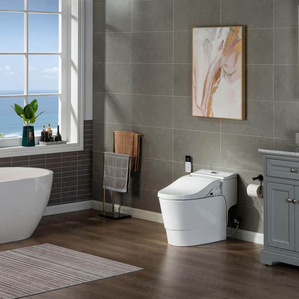 WOODBRIDGE Revel One-Piece Dual Flush Toilet with Smart Bidet - Image 4