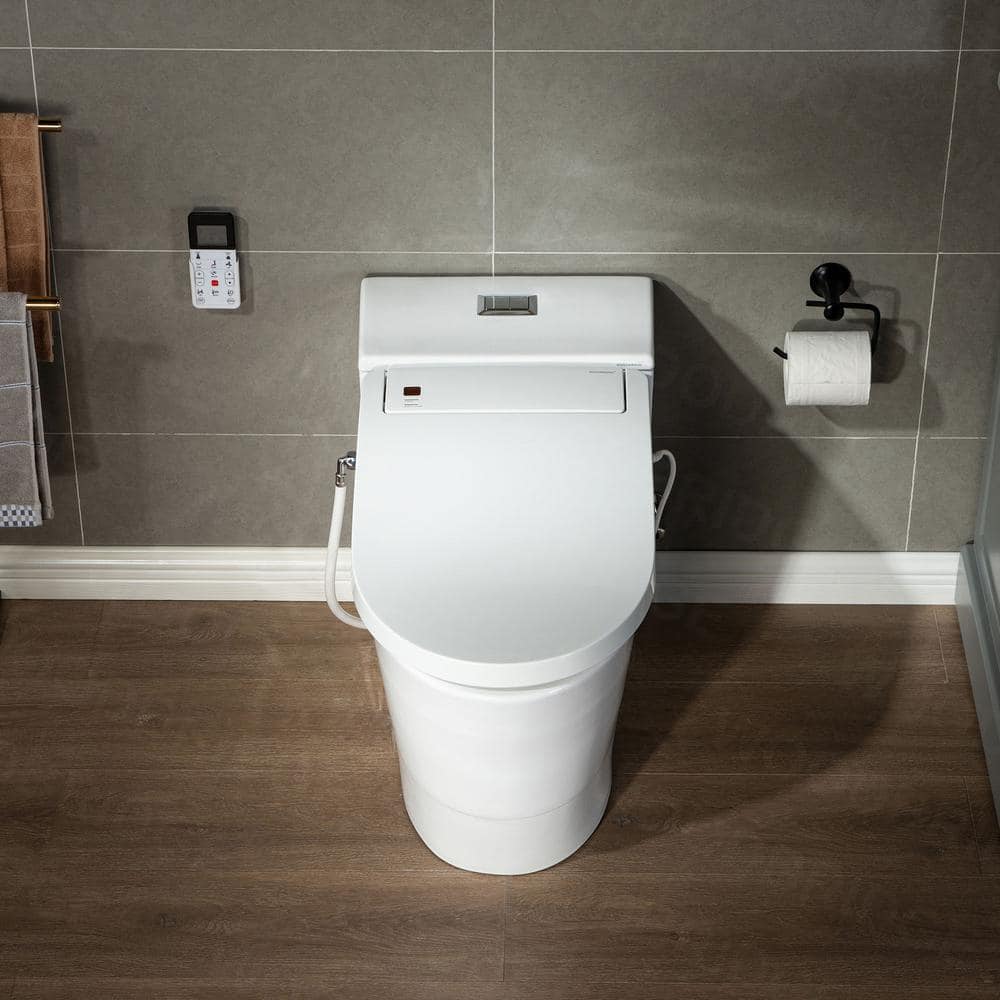 WOODBRIDGE Revel One-Piece Dual Flush Toilet with Smart Bidet - Image 9