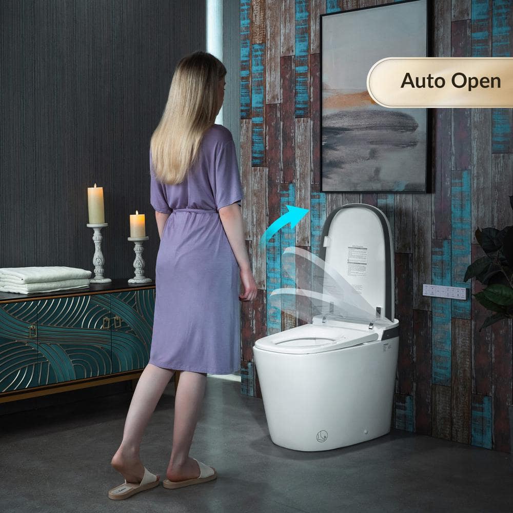 WOODBRIDGE Smart Voice Control Bidet Toilet with Auto Flush and Cleaning Foam - Image 3