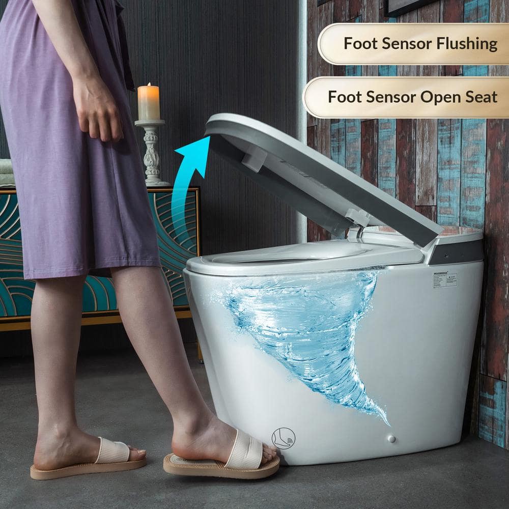 WOODBRIDGE Smart Voice Control Bidet Toilet with Auto Flush and Cleaning Foam - Image 5