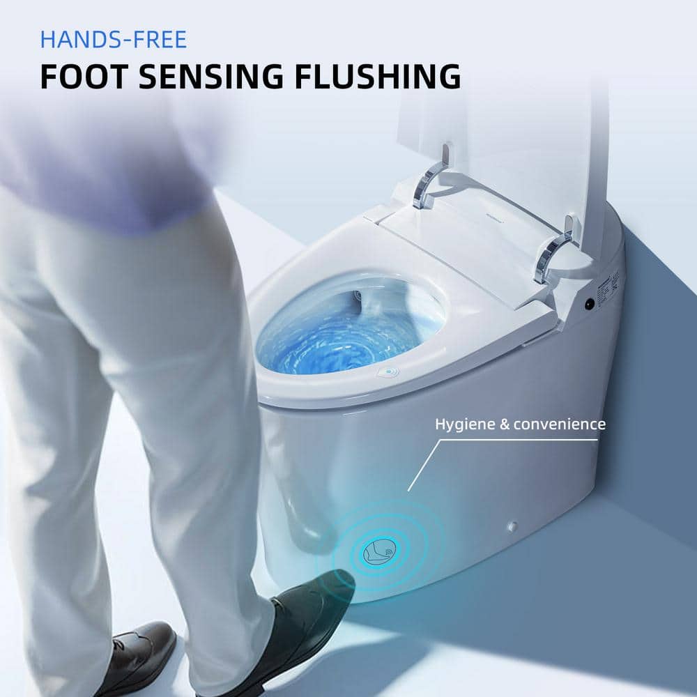 WOODBRIDGE Victoria Intelligent Elongated Smart Toilet with Auto Flush & Foot Sensor - Image 3