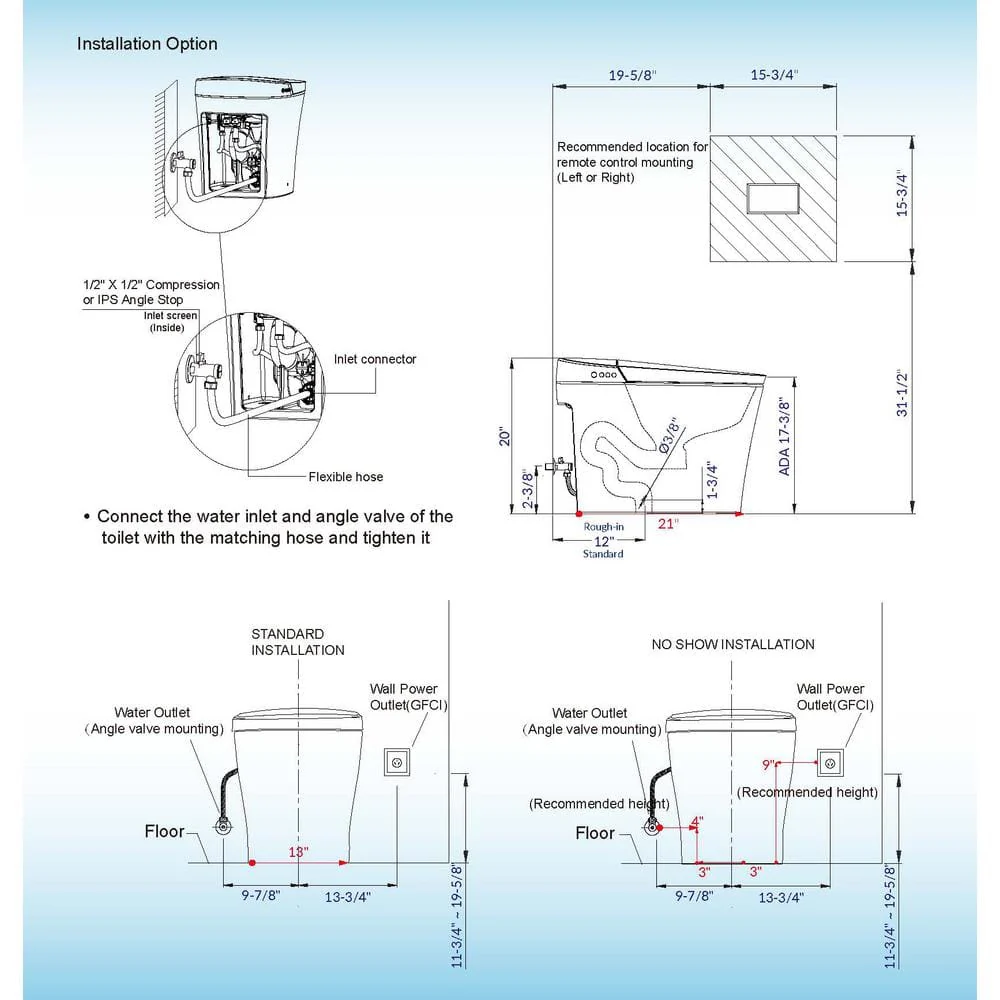 WOODBRIDGE Victoria Intelligent Elongated Smart Toilet with Auto Flush & Foot Sensor - Image 8