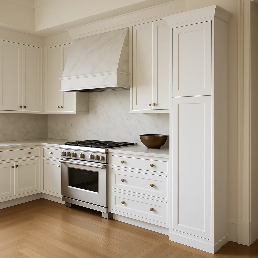 WOWOW 18in W x 24in D x 90in H Plywood Ready to Assemble Kitchen Cabinet in White - Image 4