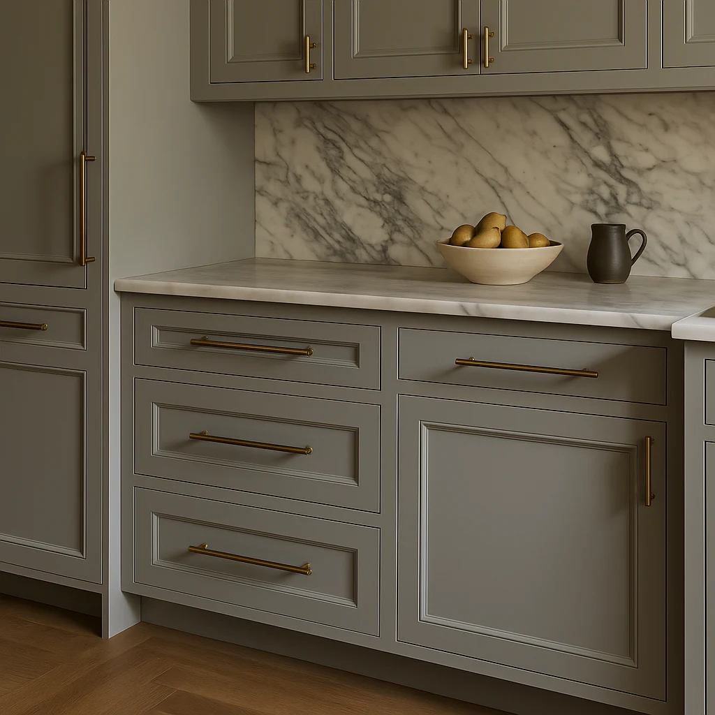 WOWOW Grey Painted Plywood Drawer Base Kitchen Cabinet with Soft Close - Image 4