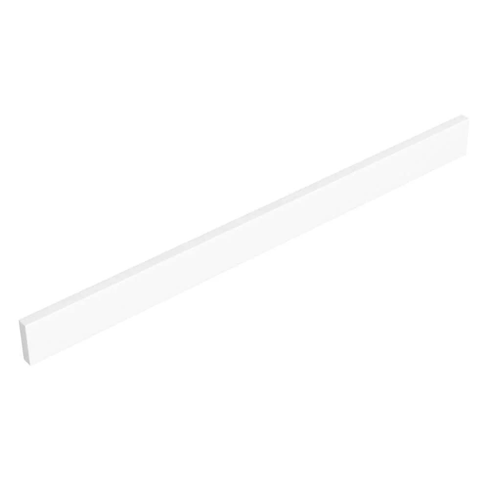 Wyndham Collection 36 in. Cultured Marble Backsplash in White | Durable Bathroom Accessory - Image 2