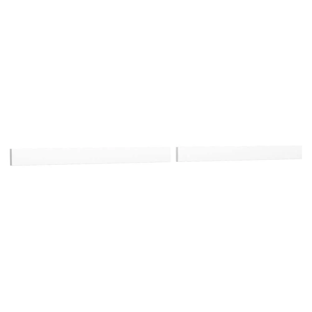 Wyndham Collection 72 in. Cultured Marble Backsplash in White | Durable Bathroom Accessory