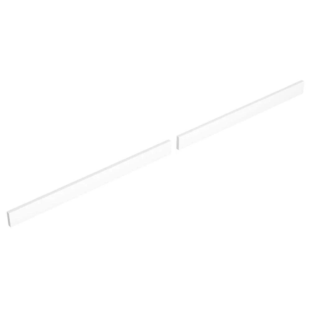 Wyndham Collection 72 in. Cultured Marble Backsplash in White | Durable Bathroom Accessory - Image 2