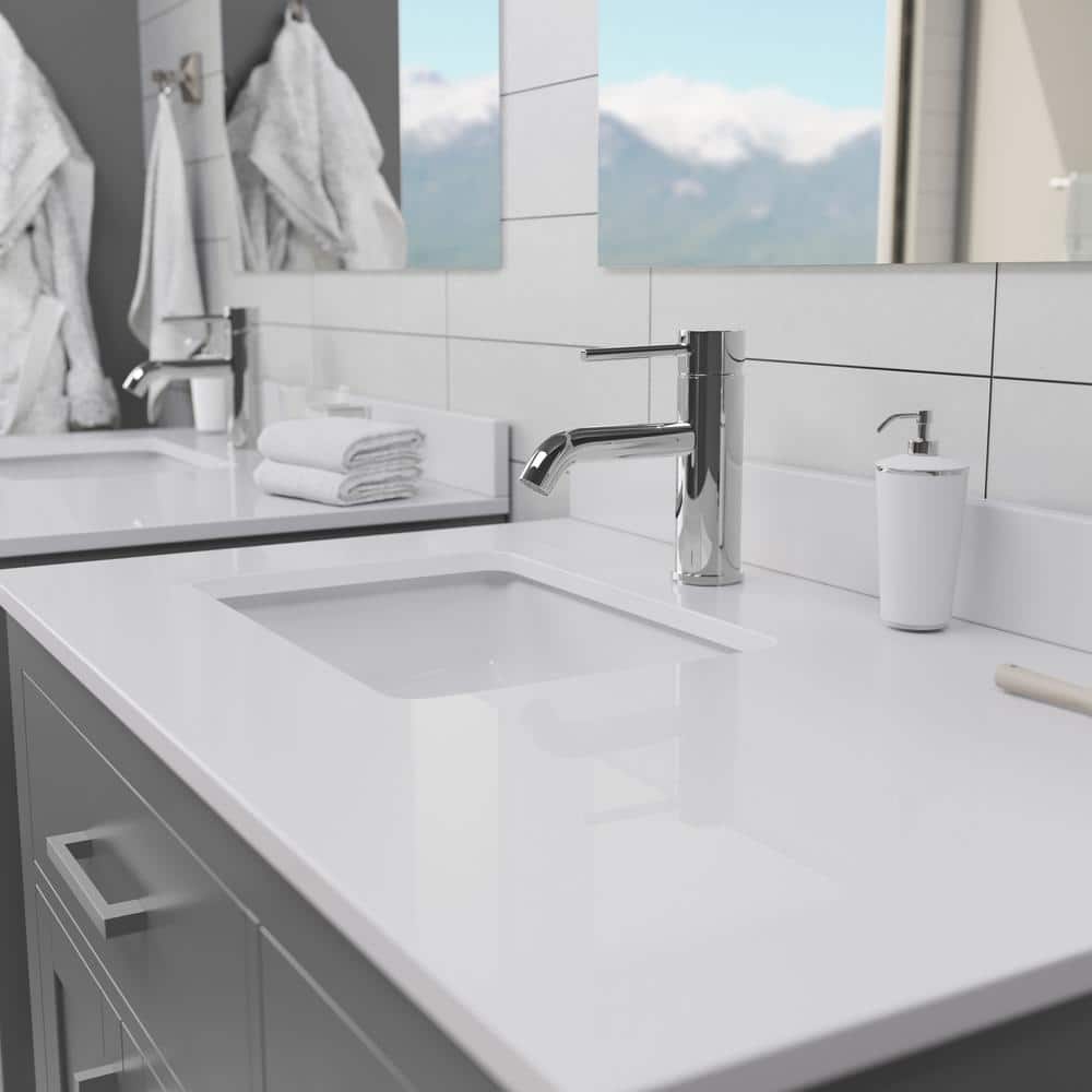 Wyndham Collection Beckett 36" Bathroom Vanity in Dark Gray with Cultured Marble Top - Image 13