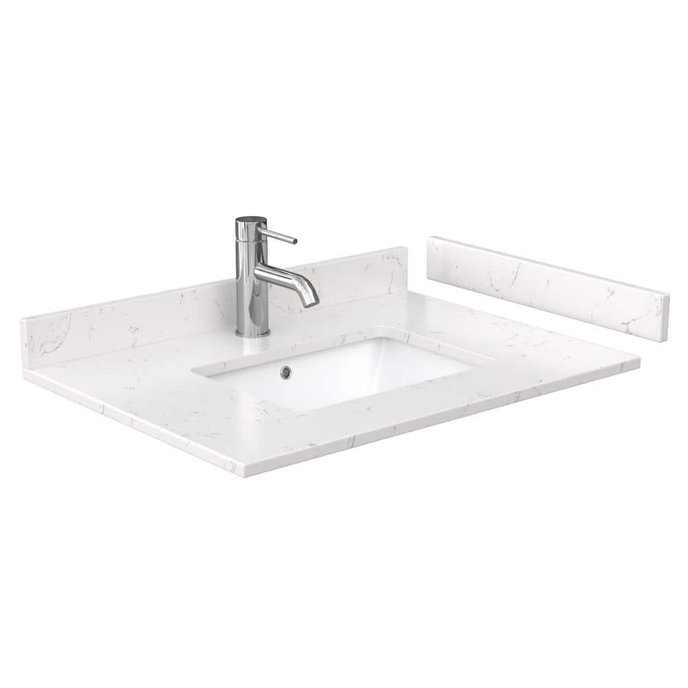 Wyndham Collection Deborah 30" Bathroom Vanity in Dark Gray with Marble Top - Image 6