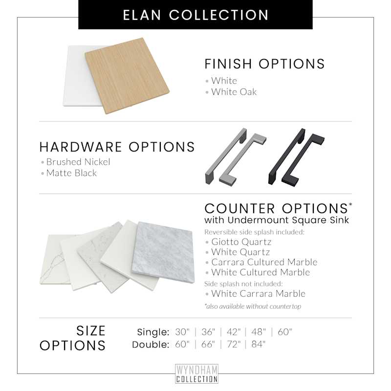 Wyndham Collection Elan 72" Free Standing Double Basin Vanity Set with Cabinet and Cultured Marble Top - Image 5