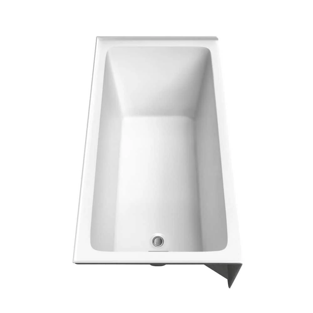 Wyndham Collection Grayley 60" x 32" Alcove Soaking Bathtub with Left Drain and Chrome Trim - Image 3
