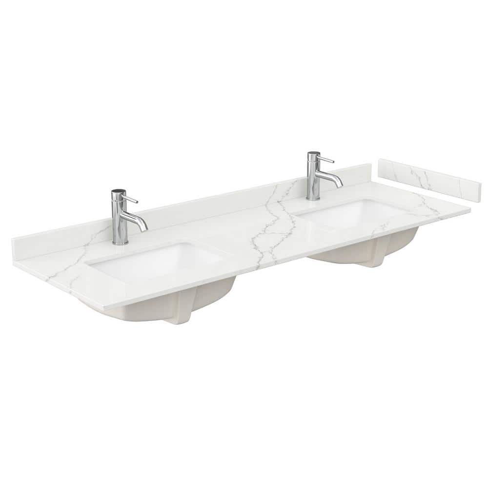 Wyndham Collection Miranda 66" Double Bath Vanity with Giotto Quartz Top - Image 4