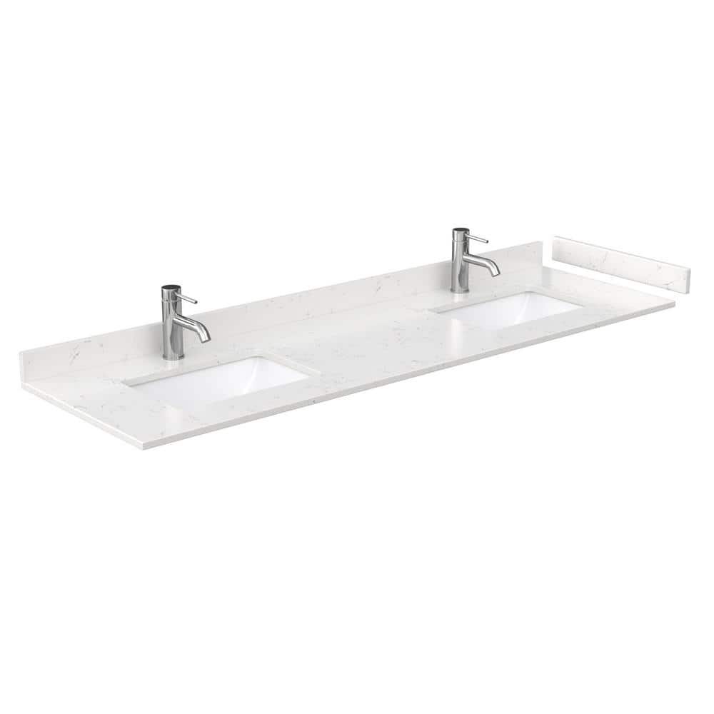 Wyndham Collection Miranda 72" Double Bath Vanity in Dark Gray with Cultured Marble Top and White Basins - Image 4