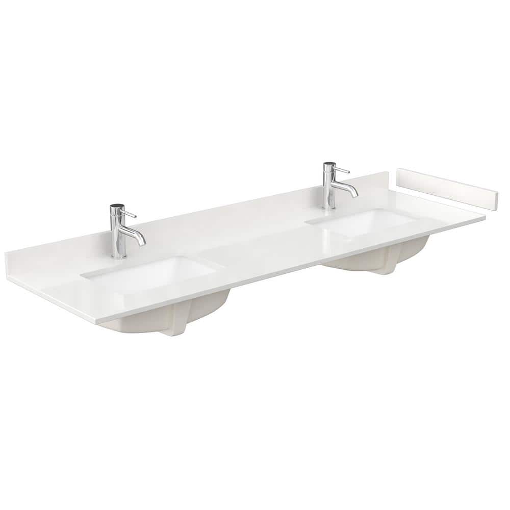 Wyndham Collection Miranda 72" Double Bath Vanity with White Quartz Top - Image 3
