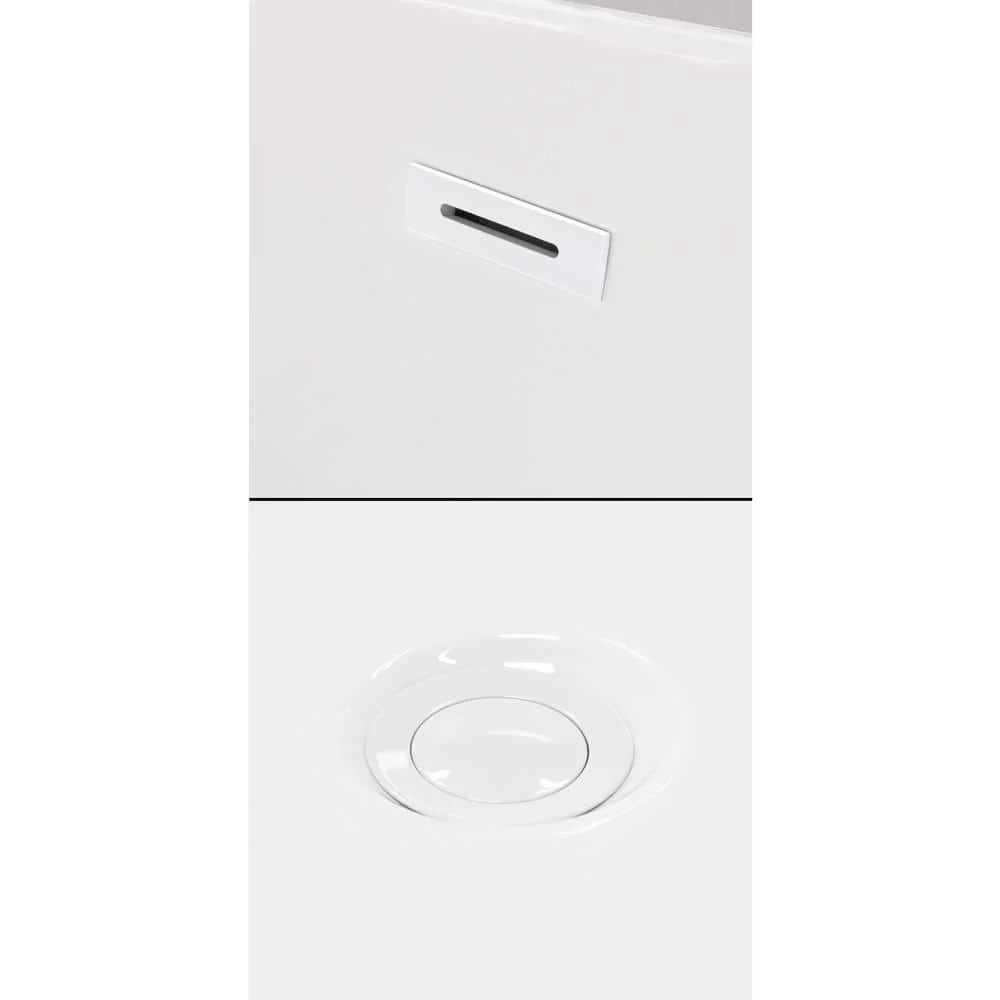 Wyndham Collection Sara 63 in. Acrylic Freestanding Bathtub with Shiny White Trim - Image 5