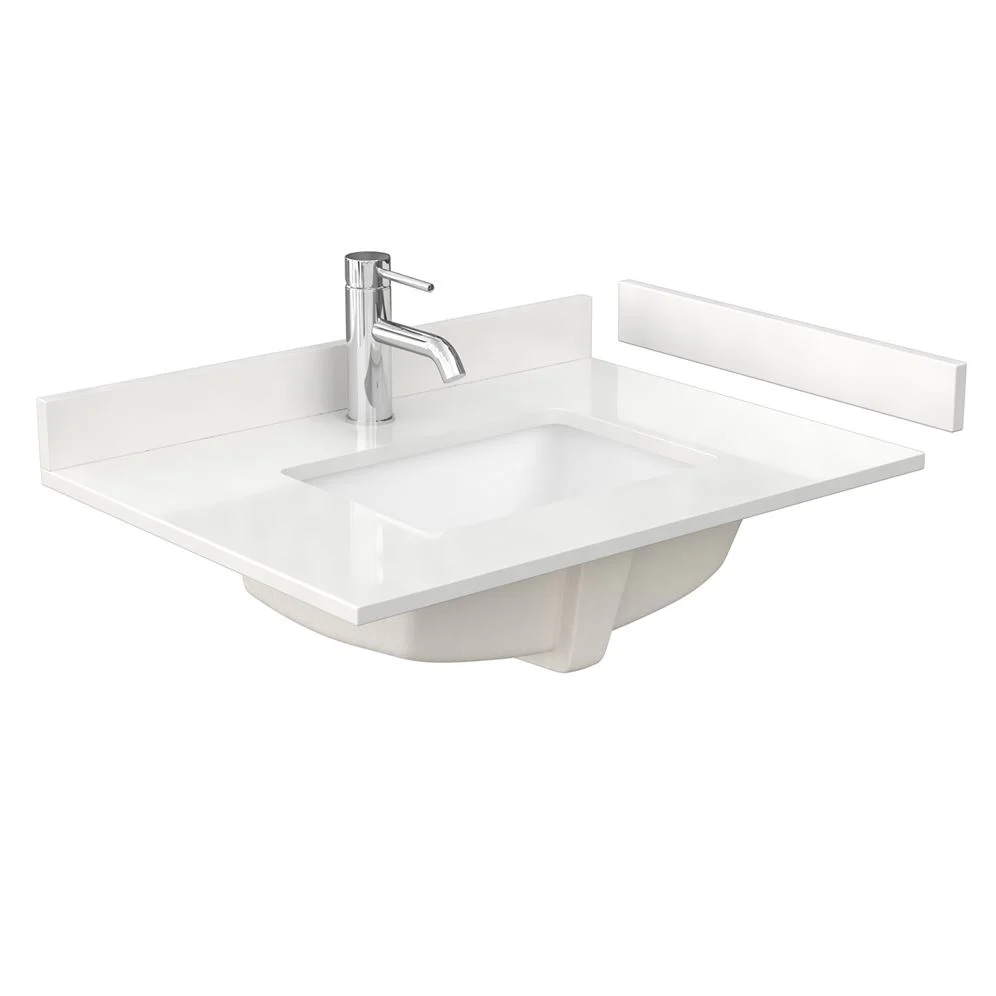 Wyndham Collection Sheffield 30" Single Bath Vanity in Dark Gray with Carrara Marble Top - Image 10