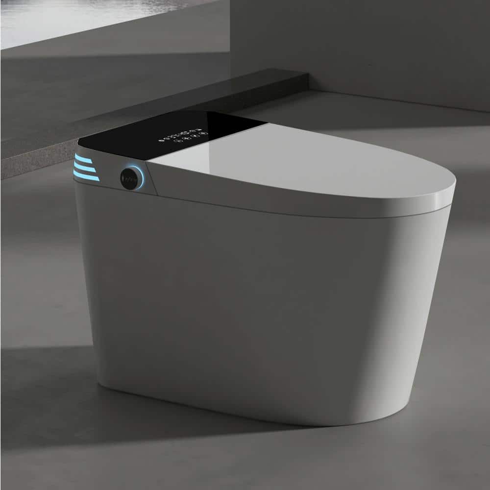 Xspracer Moray Elongated Smart Bidet Toilet - 1.28 GPF, Foot Sensor, LED Display - Image 8