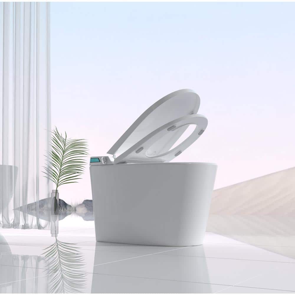 Xspracer Moray Elongated Smart Bidet Toilet with Foot Sensor & LED Night Light - Image 9