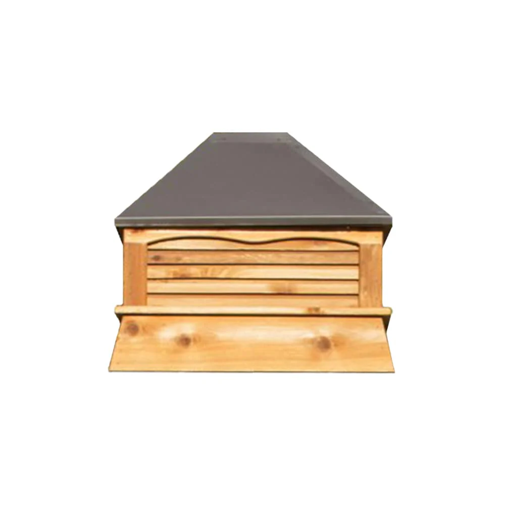 YardCraft Select 18-in x 24-in Unfinished Cedar Rectangle Cupola with Bronze Aluminum Pagoda Roof