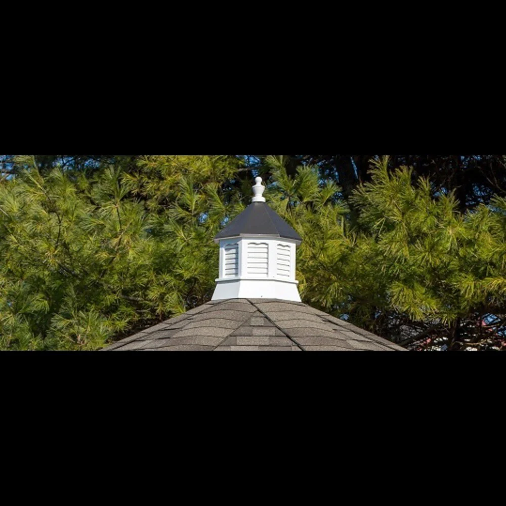 YardCraft Select 22-in x 27-in White/Bronze Roof Vinyl Cupola with Aluminum Roof - Image 3