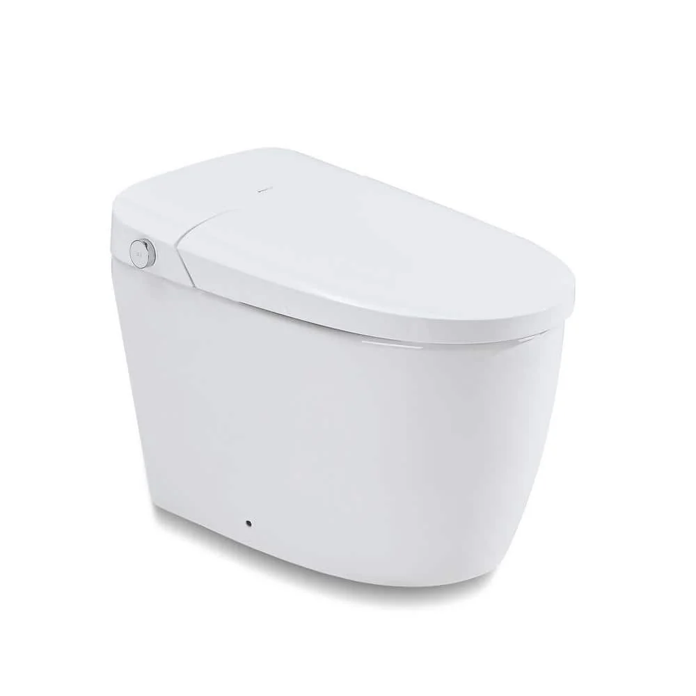 YASINU Tankless Elongated Electric Smart Toilet with Adjustable Bidet Seat, Auto 1.1/1.6 GPF