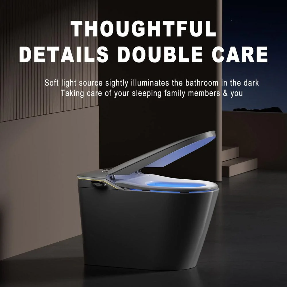 yulika DJ-U6 Elongated Smart Toilet with Built-in Bidet and Dual Flush - Image 2