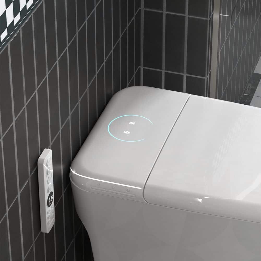 yulika Elongated Smart Toilet with Bidet, Auto Open-Close, Heated Seat - Image 4