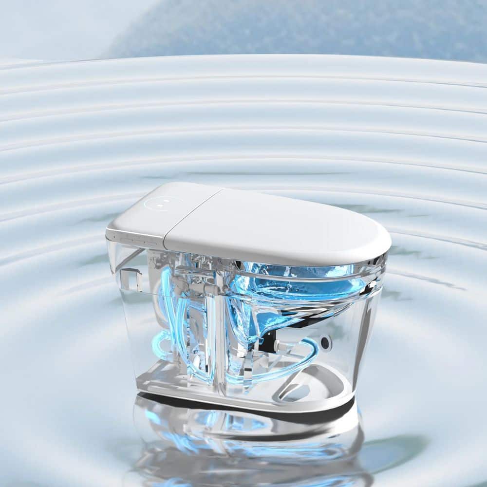 yulika Elongated Smart Toilet with Bidet, Auto Open-Close, Heated Seat - Image 7