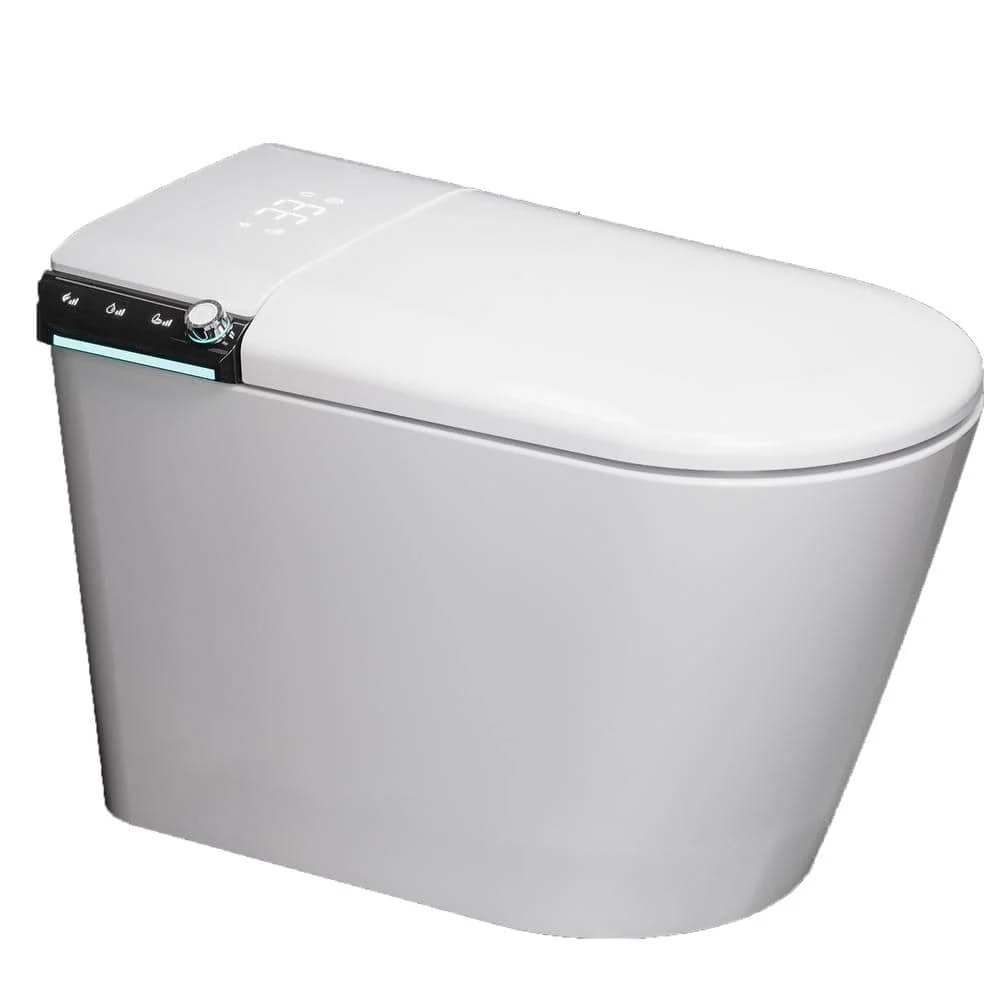 Yulika Smart Bidet Toilet with Auto Open/Close Lid, Heated Seat & LED Display - Image 4
