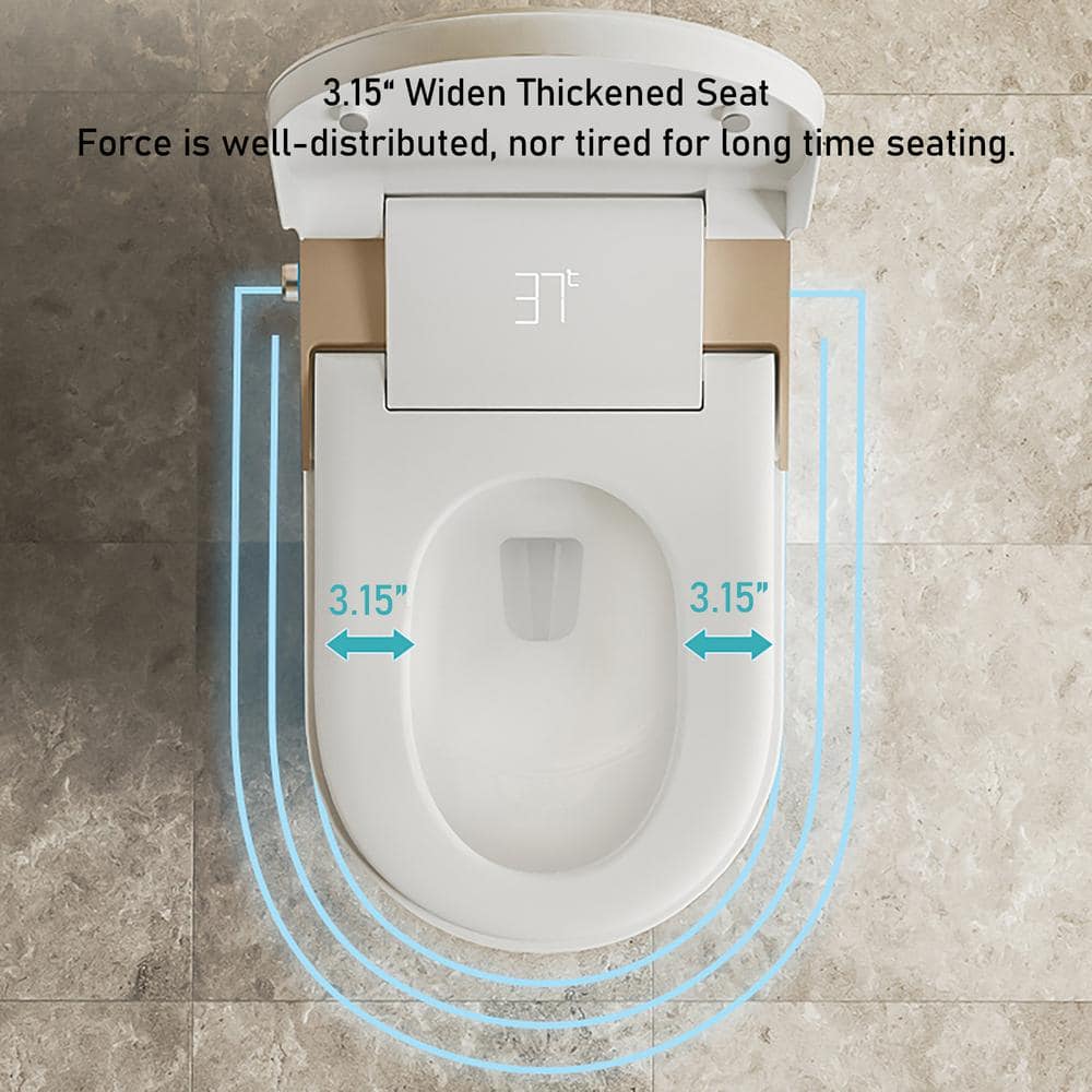 Yulika Smart Bidet Toilet with Heated Seat and LED Display - DJ-K1 - Image 3