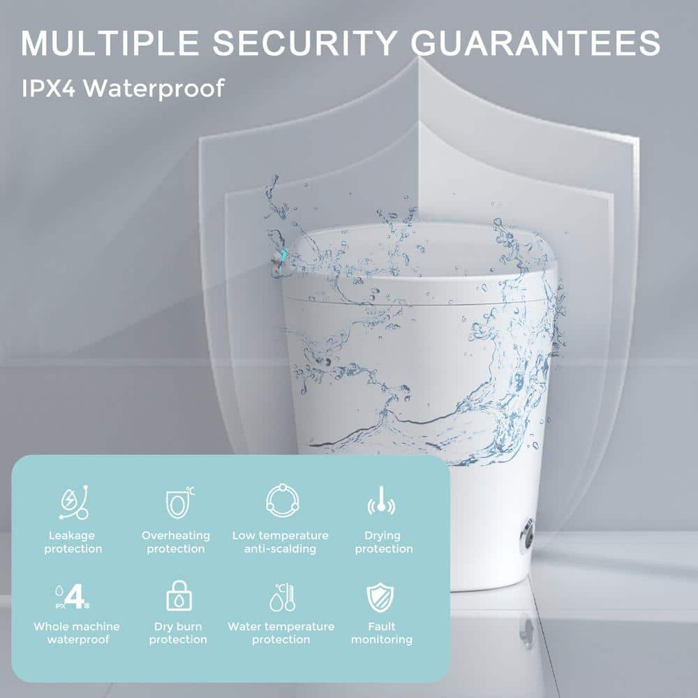 Yulika Smart Toilet with Bidet, Heated Seat & Remote Control - Image 3