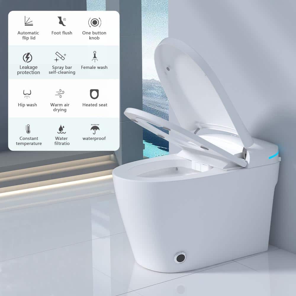 Yulika Smart Toilet with Bidet, Heated Seat & Remote Control - Image 5
