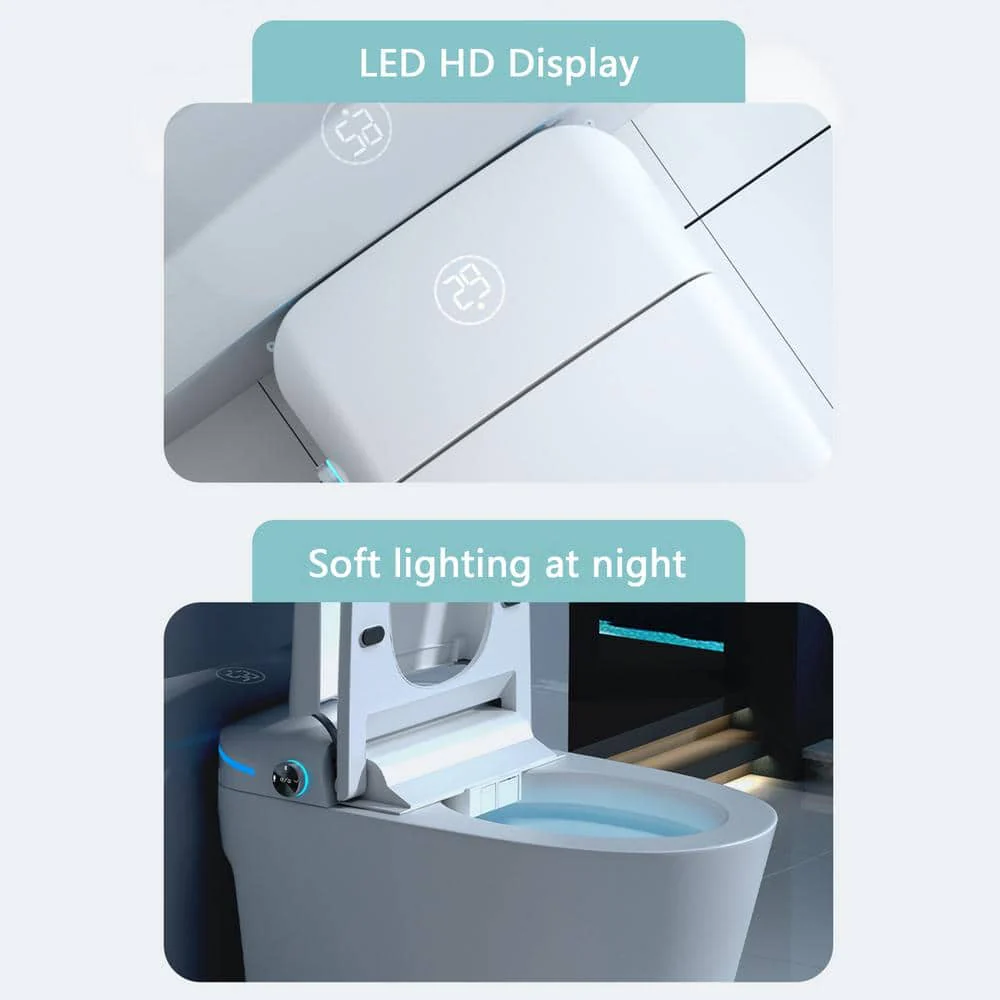 Yulika Smart Toilet with Bidet, Heated Seat & Remote Control - Image 7
