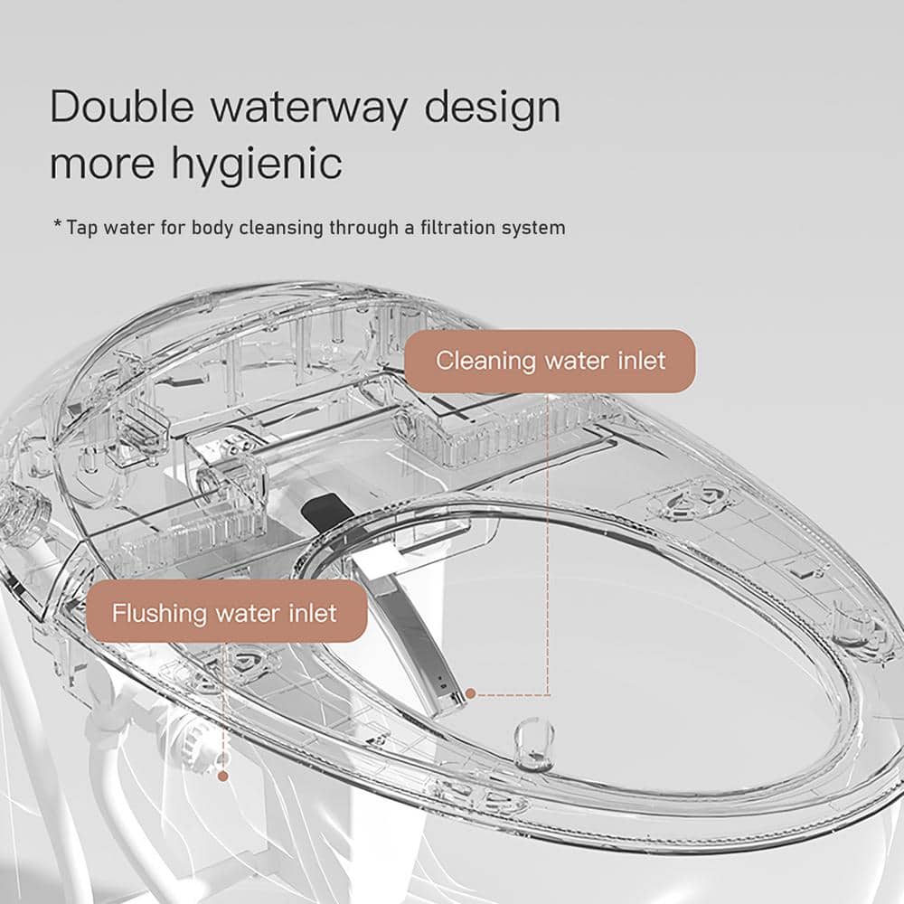 Yulika Y1 Smart Elongated Bidet Toilet with Heated Seat and Remote Control - Image 6