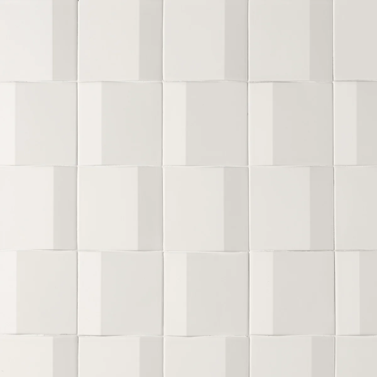 Zeal Edge 3D White 5x5 Matte Porcelain Tile - Lux Tile - Image 2