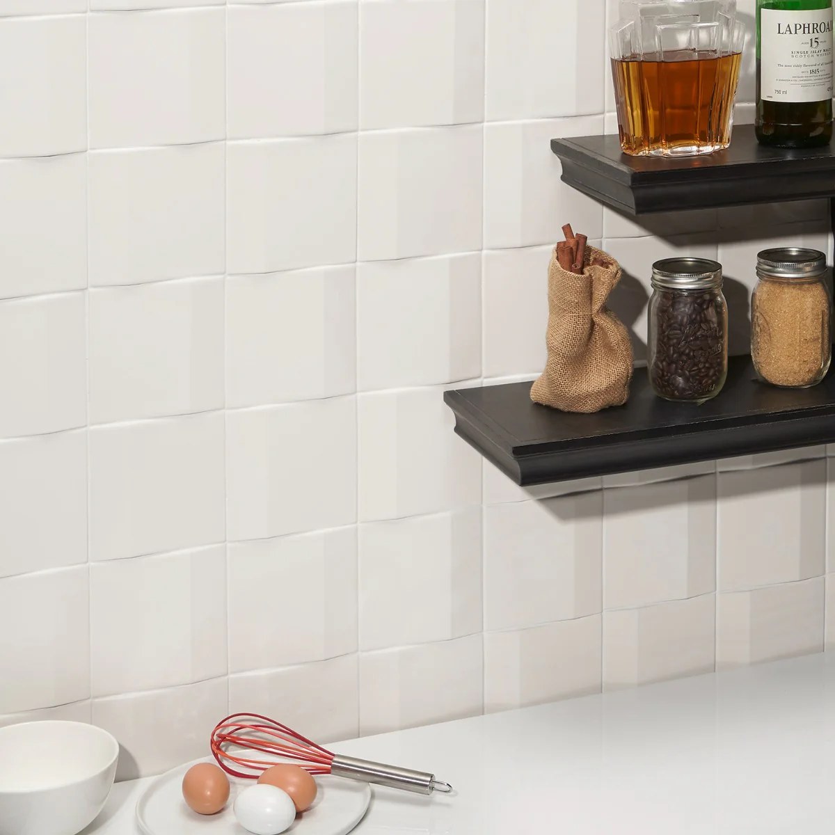 Zeal Edge 3D White 5x5 Matte Porcelain Tile - Lux Tile - Image 5